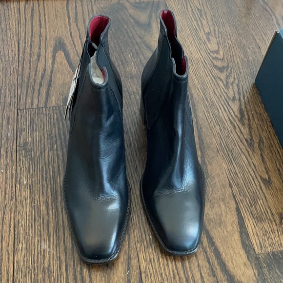 Zara black heel stretch boots NWT size 41 / 10 - Picture 2 of 5